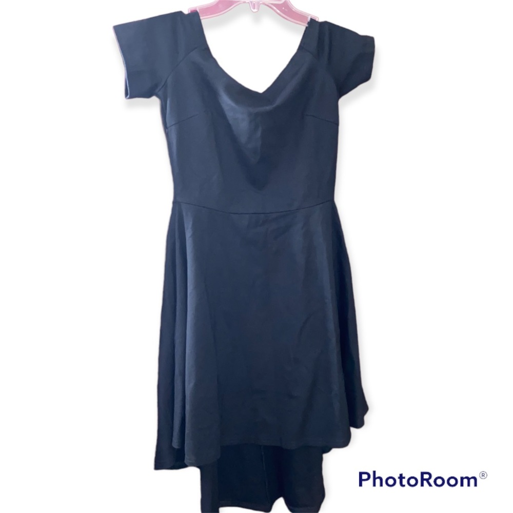 Black High Low Dress NWT Sarin Mathews Size Small - Picture 4 of 8